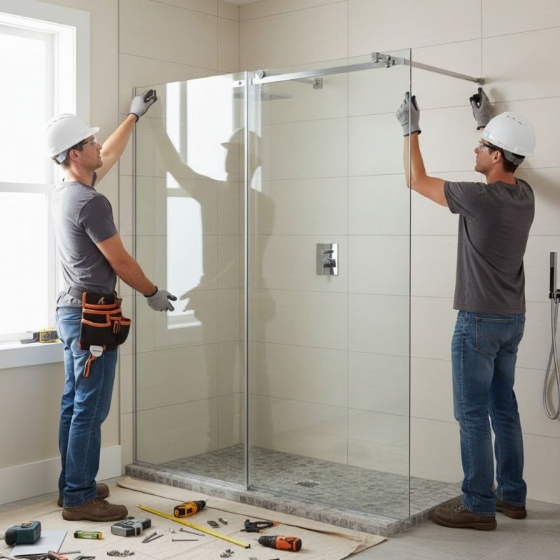 Local Glass Shower Door Installation in Brooklyn, MI
